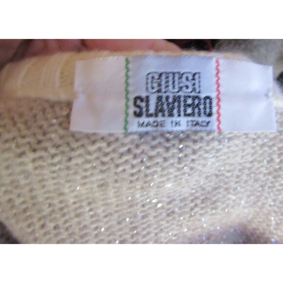 Vintage Giusi Slaviero Italian Angora/Mohair Sweater Size 10 - Picture 5 of 5
